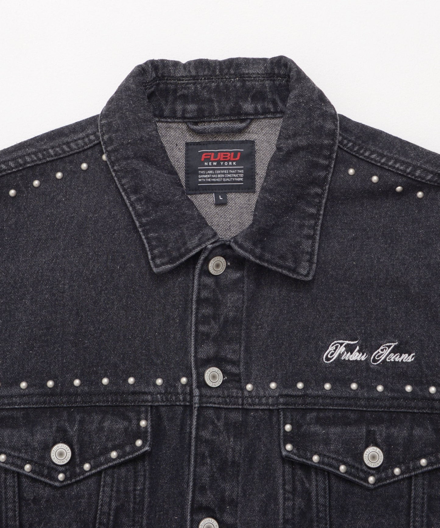 【NEW】STUDS DENIM JACKET/スタッド付きデニムジャケット【FAM-52309】