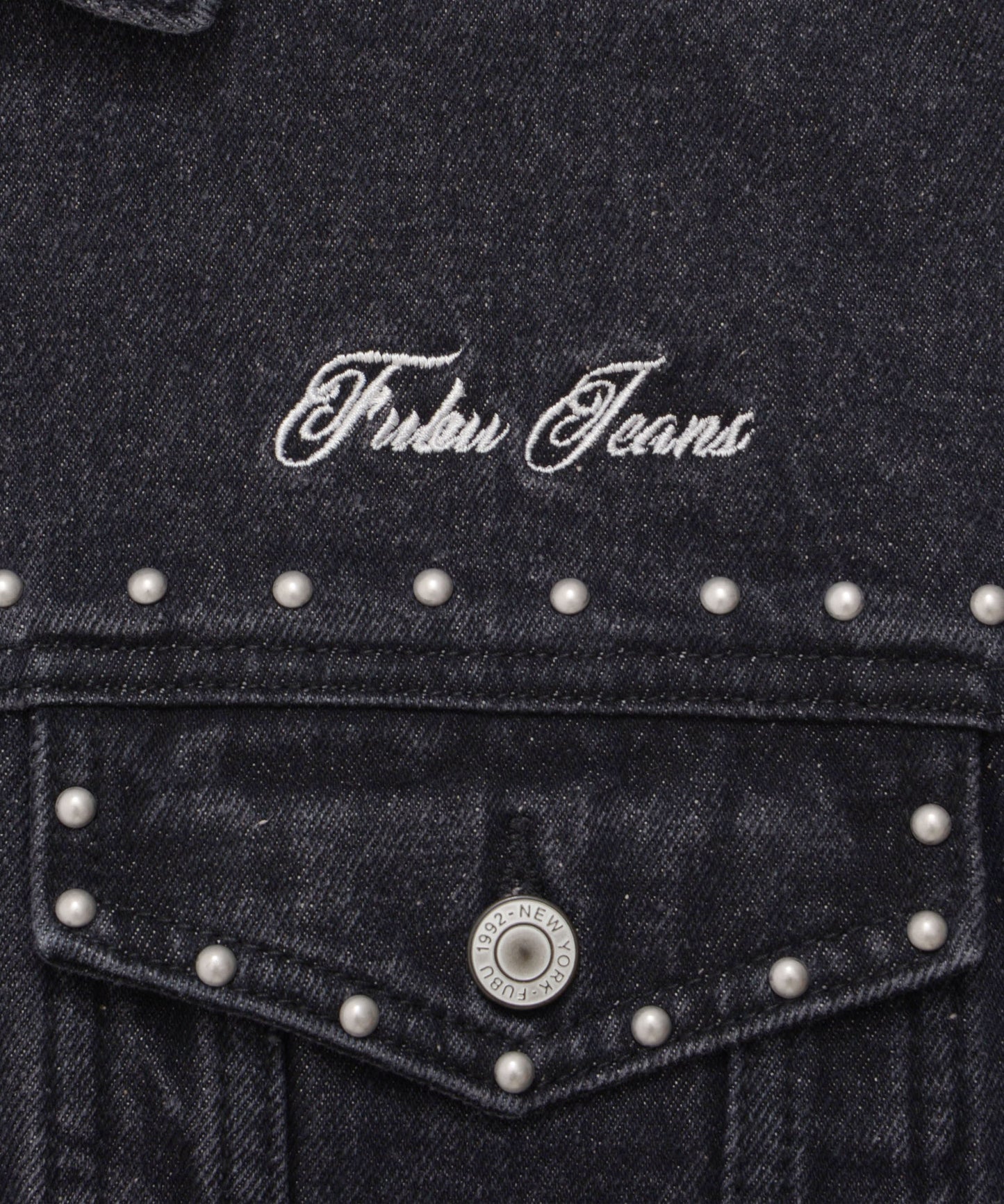 【NEW】STUDS DENIM JACKET/スタッド付きデニムジャケット【FAM-52309】