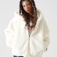 FAUX FAR HOODED JACKET/フェイクファー フード ジャケット【FAM-52311】