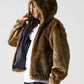 FAUX FAR HOODED JACKET/フェイクファー フード ジャケット【FAM-52311】