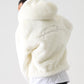 FAUX FAR HOODED JACKET/フェイクファー フード ジャケット【FAM-52311】