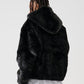 FAUX FAR HOODED JACKET/フェイクファー フード ジャケット【FAM-52311】