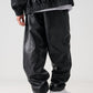 【Black Friday30%OFF】FAUX LEATHER TRACK PANTS/フェイクレザー トラックパンツ【FAM-52500】