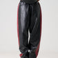 【Black Friday30%OFF】FAUX LEATHER TRACK PANTS/フェイクレザー トラックパンツ【FAM-52500】