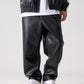 【Black Friday30%OFF】FAUX LEATHER TRACK PANTS/フェイクレザー トラックパンツ【FAM-52500】