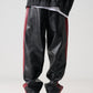 【Black Friday30%OFF】FAUX LEATHER TRACK PANTS/フェイクレザー トラックパンツ【FAM-52500】