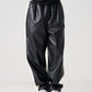【Black Friday30%OFF】FAUX LEATHER TRACK PANTS/フェイクレザー トラックパンツ【FAM-52500】