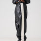 【Black Friday30%OFF】FAUX LEATHER TRACK PANTS/フェイクレザー トラックパンツ【FAM-52500】