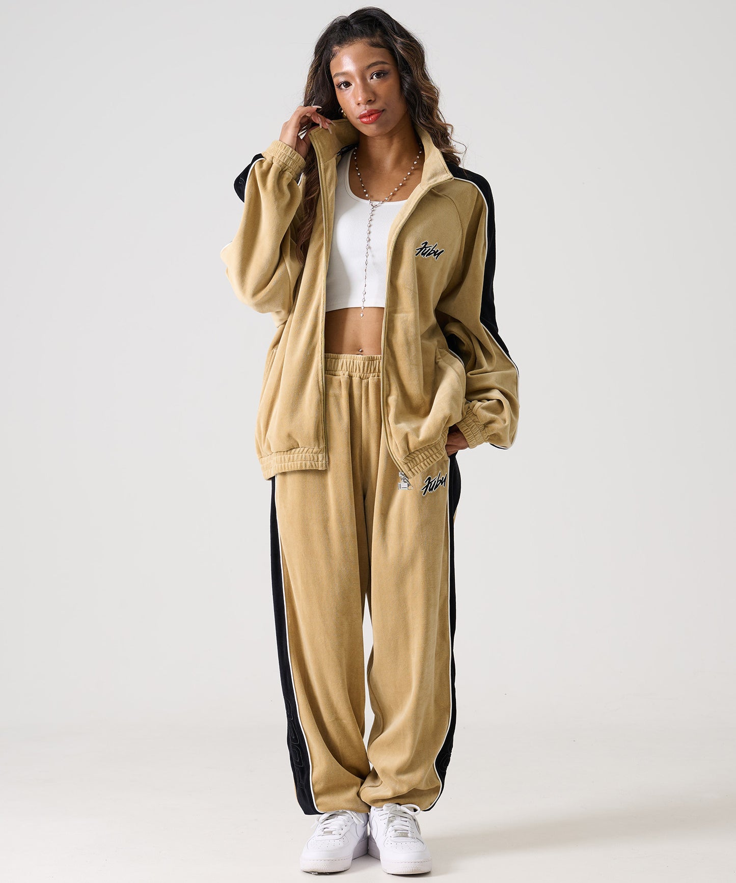 【Black Friday30%OFF】VELOR TRACK PANTS/ベロア トラックパンツ【FAM-52501】