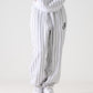 【Black Friday30%OFF】STRIPE SWEAT PANTS/スタッズ デニム パンツ ワイド 【FAM-52503】