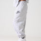 【Black Friday30%OFF】STRIPE SWEAT PANTS/スタッズ デニム パンツ ワイド 【FAM-52503】