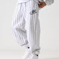 【Black Friday30%OFF】STRIPE SWEAT PANTS/スタッズ デニム パンツ ワイド 【FAM-52503】