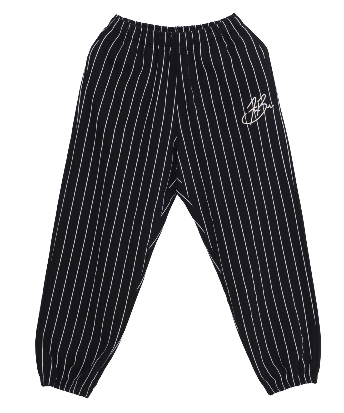 【Black Friday30%OFF】STRIPE SWEAT PANTS/スタッズ デニム パンツ ワイド 【FAM-52503】