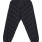 【Black Friday30%OFF】STRIPE SWEAT PANTS/スタッズ デニム パンツ ワイド 【FAM-52503】