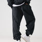 【Black Friday30%OFF】STRIPE SWEAT PANTS/スタッズ デニム パンツ ワイド 【FAM-52503】