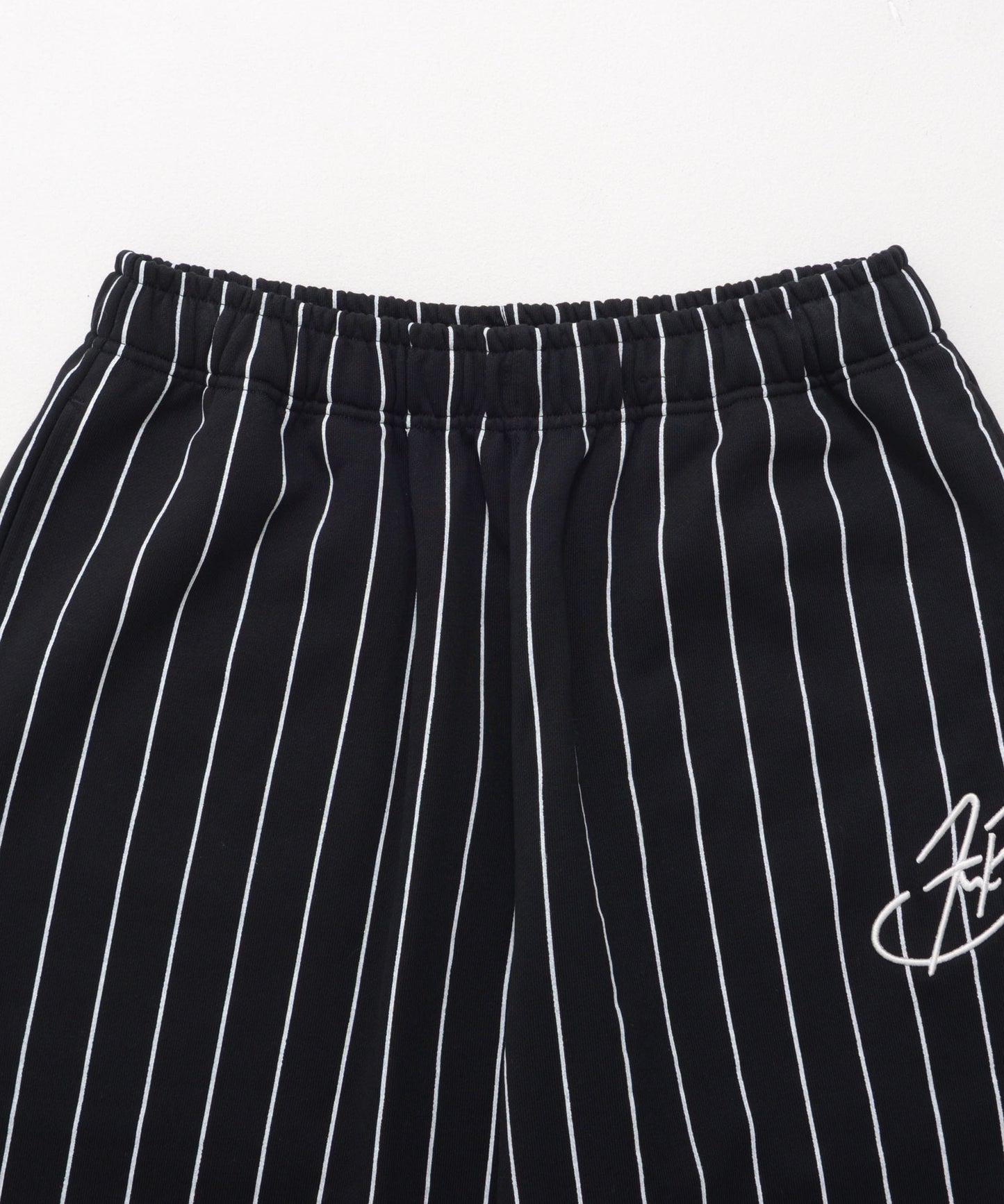 【Black Friday30%OFF】STRIPE SWEAT PANTS/スタッズ デニム パンツ ワイド 【FAM-52503】