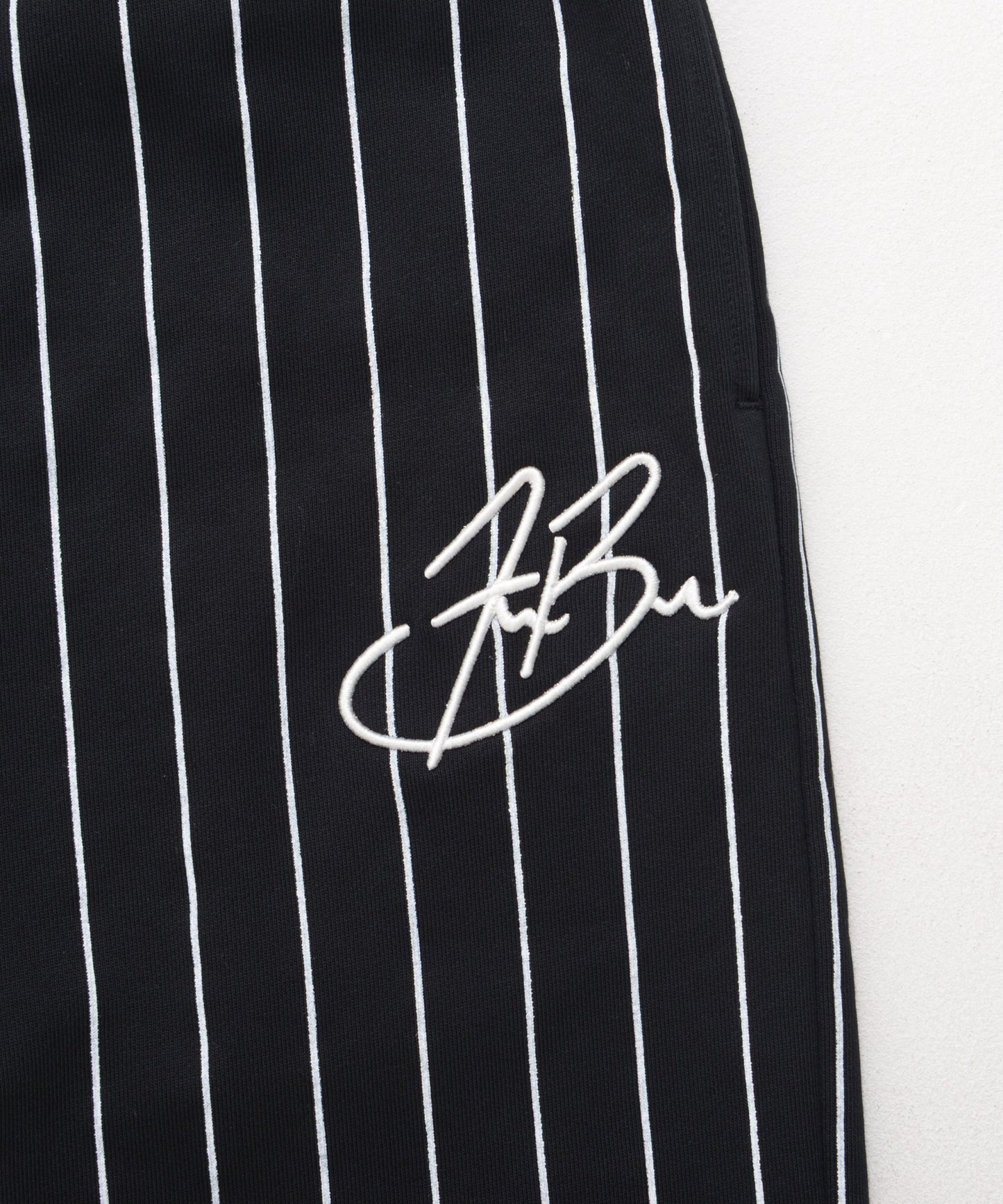 【Black Friday30%OFF】STRIPE SWEAT PANTS/スタッズ デニム パンツ ワイド 【FAM-52503】