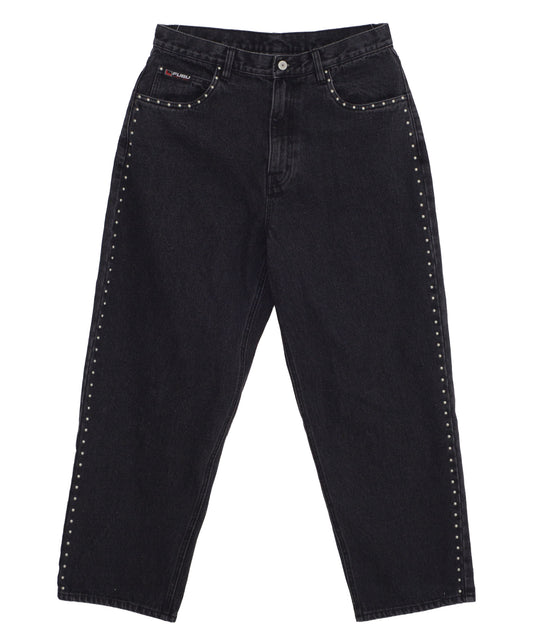 【Black Friday30%OFF】STUDS DENIM PANTS/ストライプ スウェットパンツ 【FAM-52507】