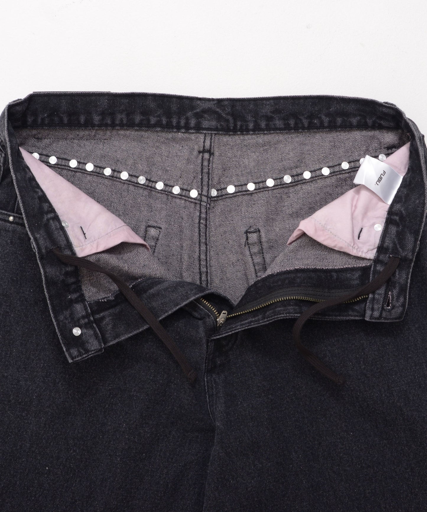 【Black Friday30%OFF】STUDS DENIM PANTS/ストライプ スウェットパンツ 【FAM-52507】