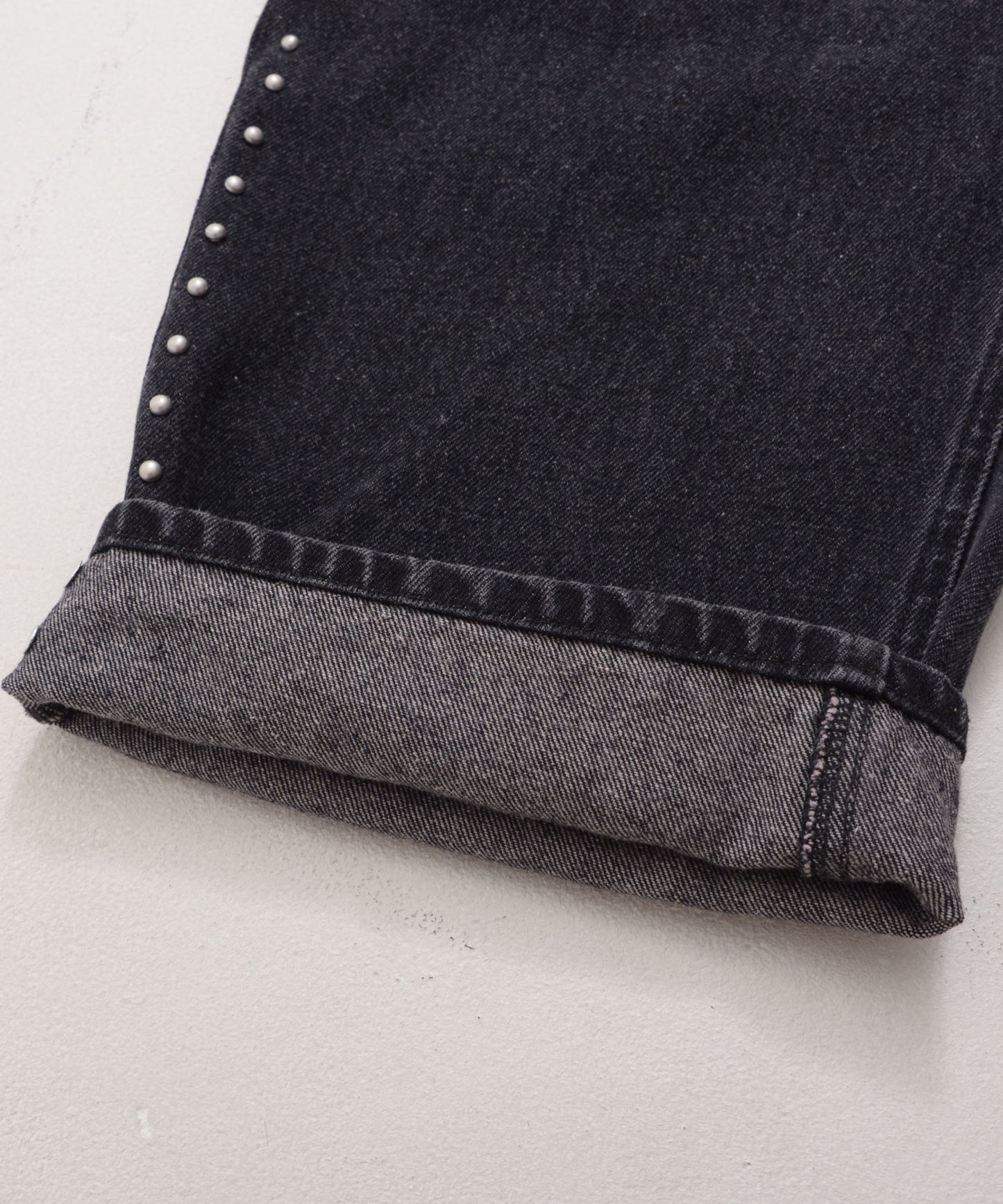 【Black Friday30%OFF】STUDS DENIM PANTS/ストライプ スウェットパンツ 【FAM-52507】