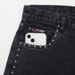 【Black Friday30%OFF】STUDS DENIM PANTS/ストライプ スウェットパンツ 【FAM-52507】