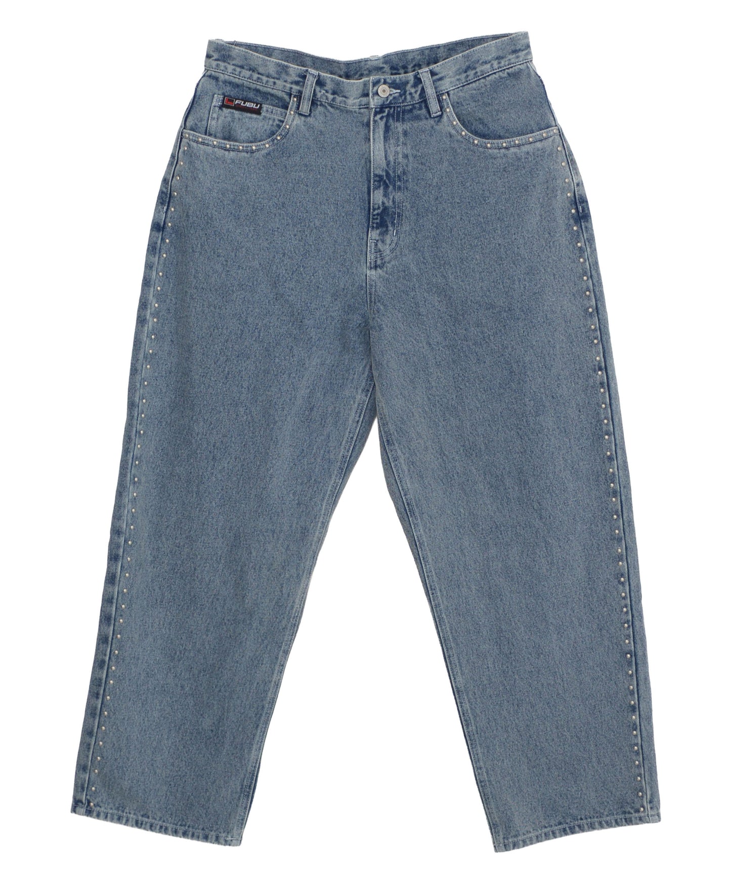 【Black Friday30%OFF】STUDS DENIM PANTS/ストライプ スウェットパンツ 【FAM-52507】