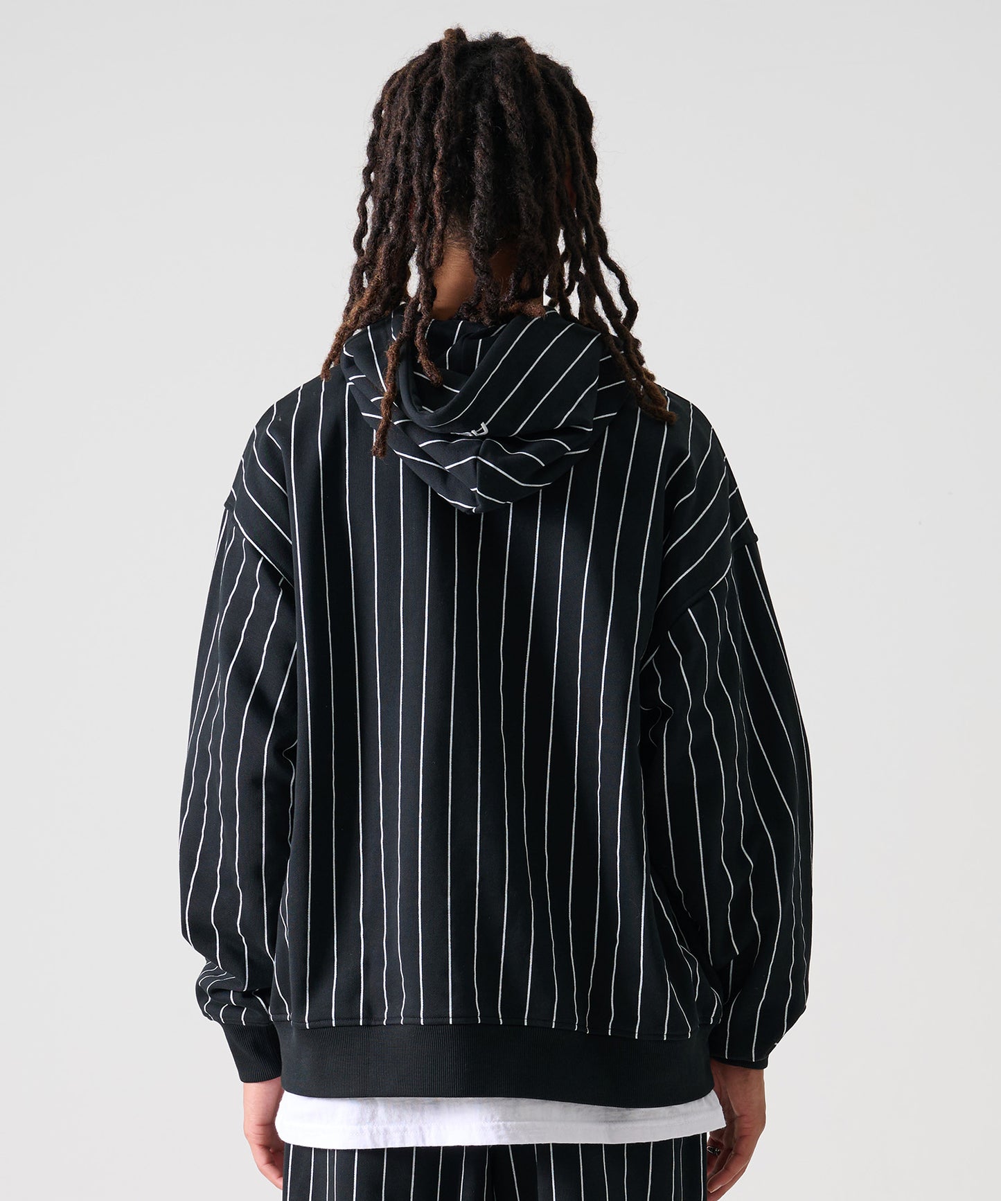 【Black Friday30%OFF】STRIPE SWEAT HODIE/ストライプ スウェットパーカー 【FAM-52703】