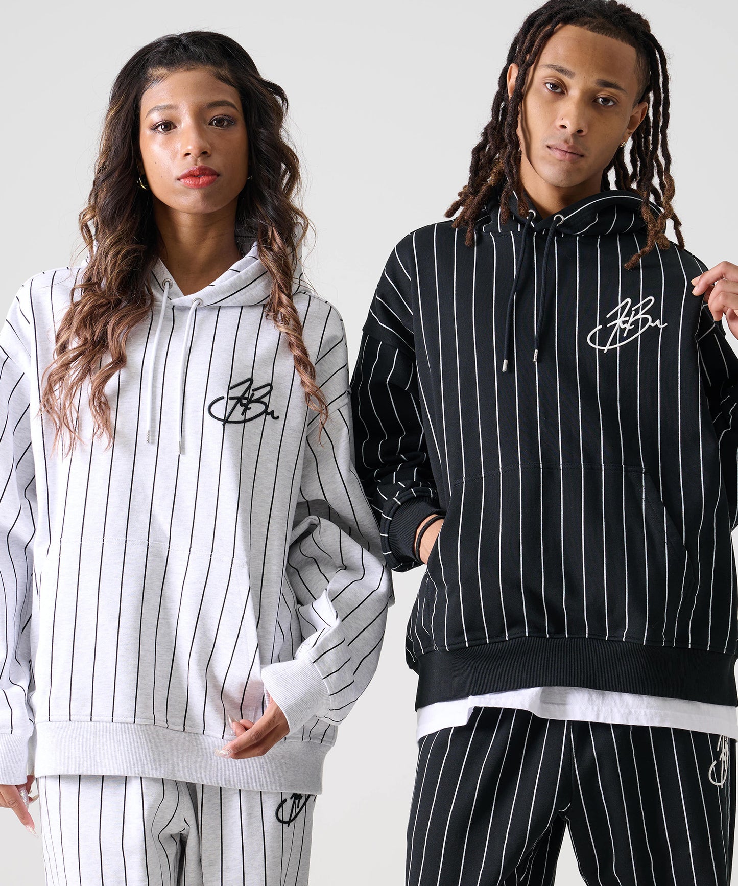 【Black Friday30%OFF】STRIPE SWEAT HODIE/ストライプ スウェットパーカー 【FAM-52703】