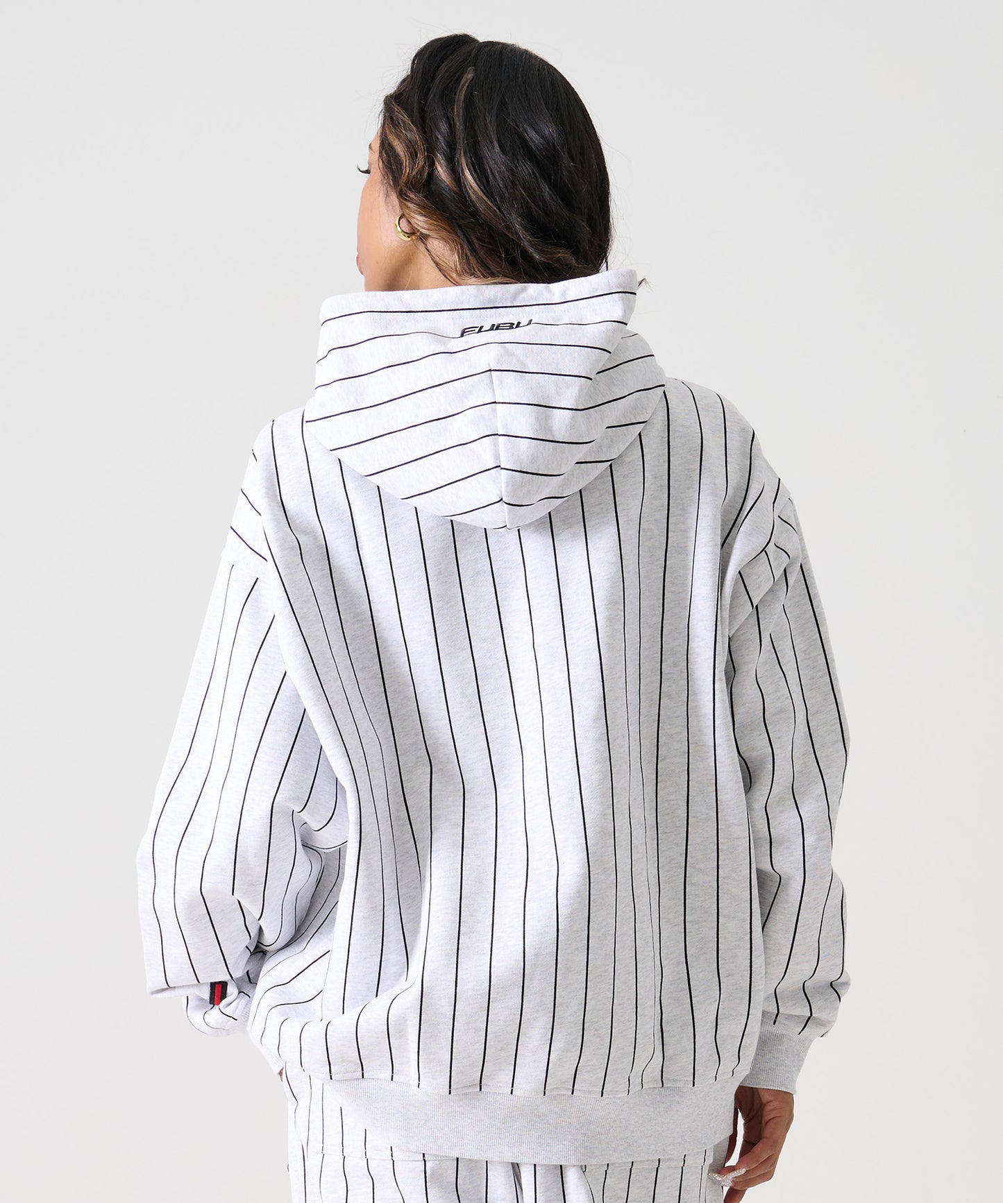 【Black Friday30%OFF】STRIPE SWEAT HODIE/ストライプ スウェットパーカー 【FAM-52703】