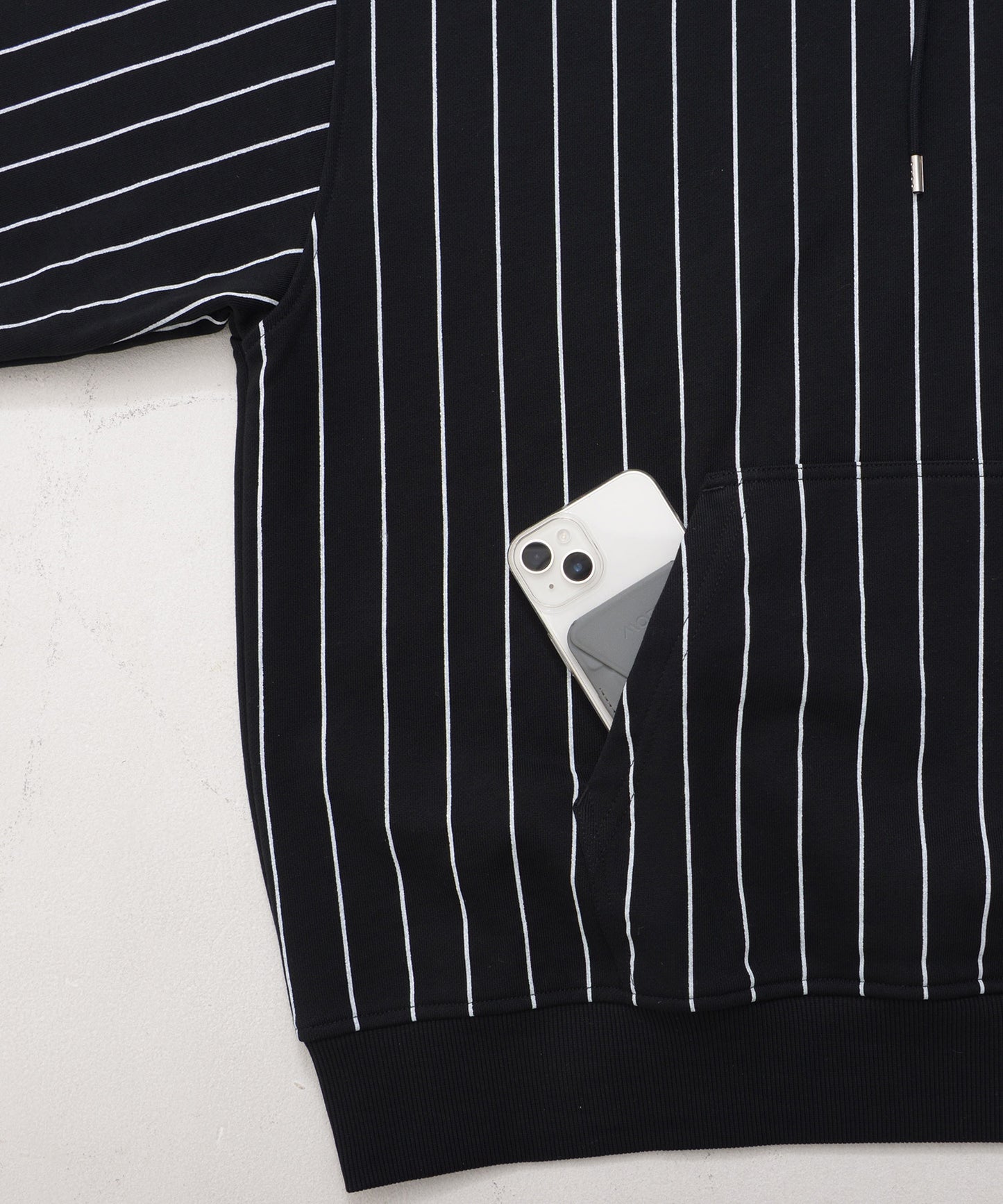 【Black Friday30%OFF】STRIPE SWEAT HODIE/ストライプ スウェットパーカー 【FAM-52703】