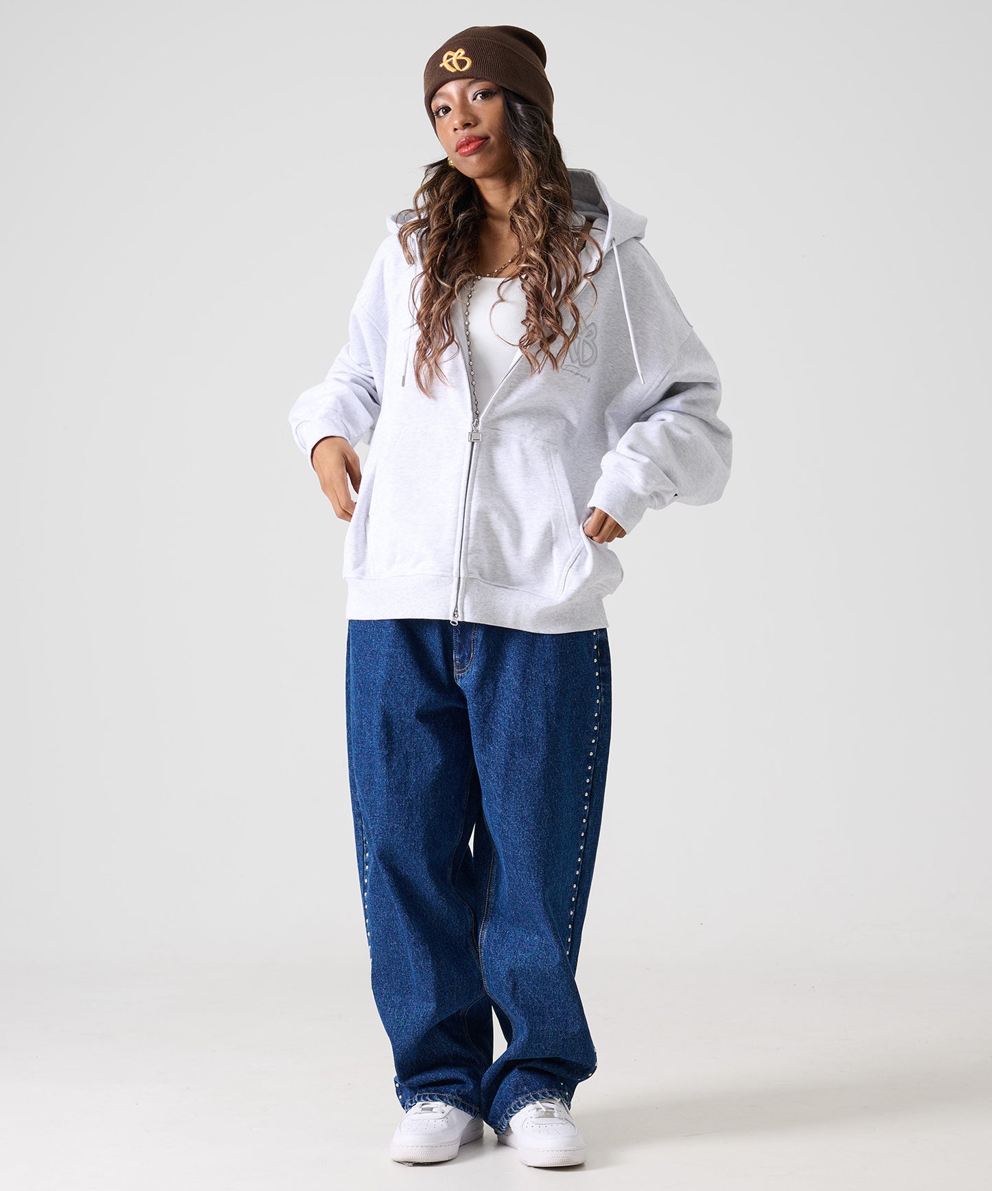 【Black Friday30%OFF】FB ZIP HOODIE/FBロゴ ジップパーカー 【FAM-52704】