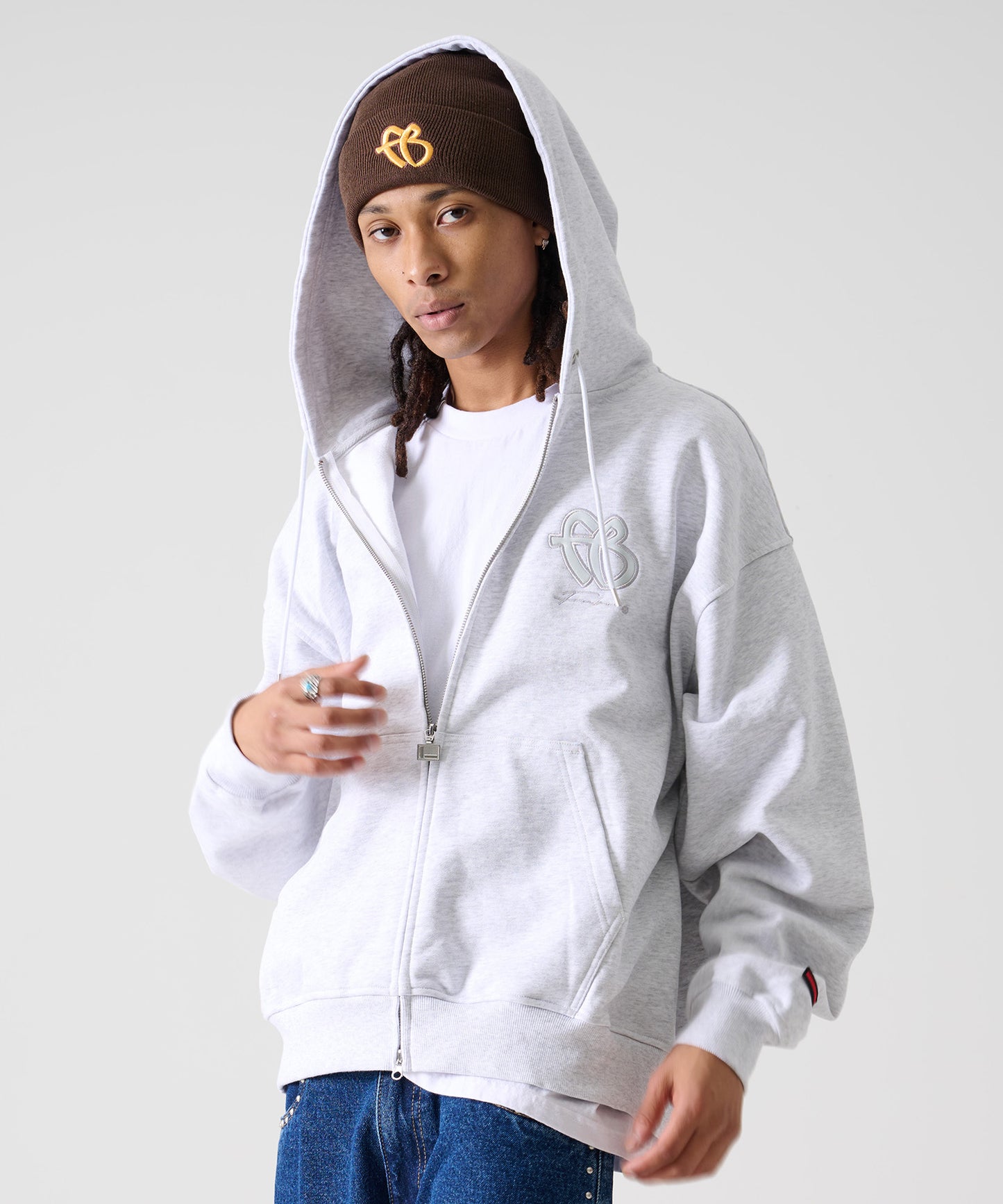 【Black Friday30%OFF】FB ZIP HOODIE/FBロゴ ジップパーカー 【FAM-52704】