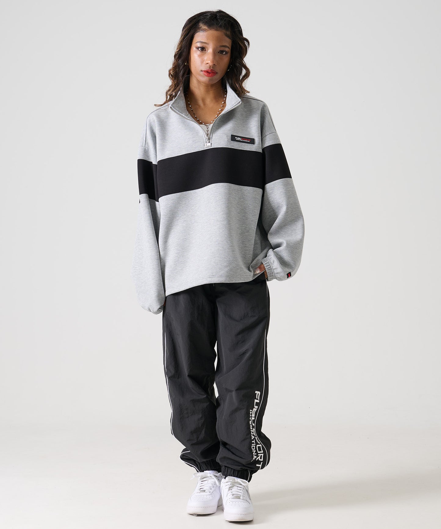 【Black Friday30%OFF】TECH HALF ZIP TRAINER/テック ハーフ ジップ トレーナー 【FAM-52706】