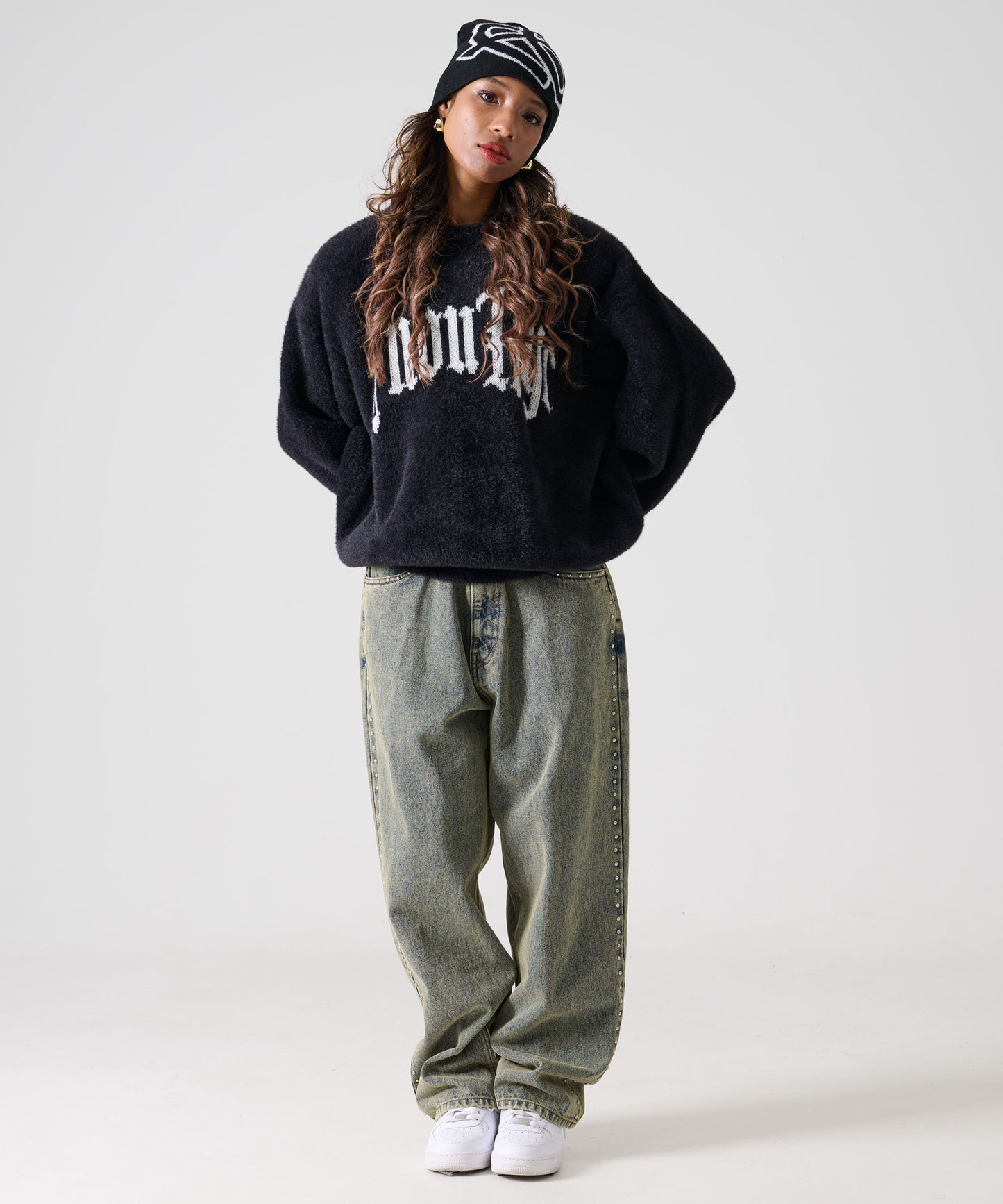 【NEW】【10月上旬発送予定】SHAGGY KNIT CREW/シャギーニットクルー【FAM-52712】