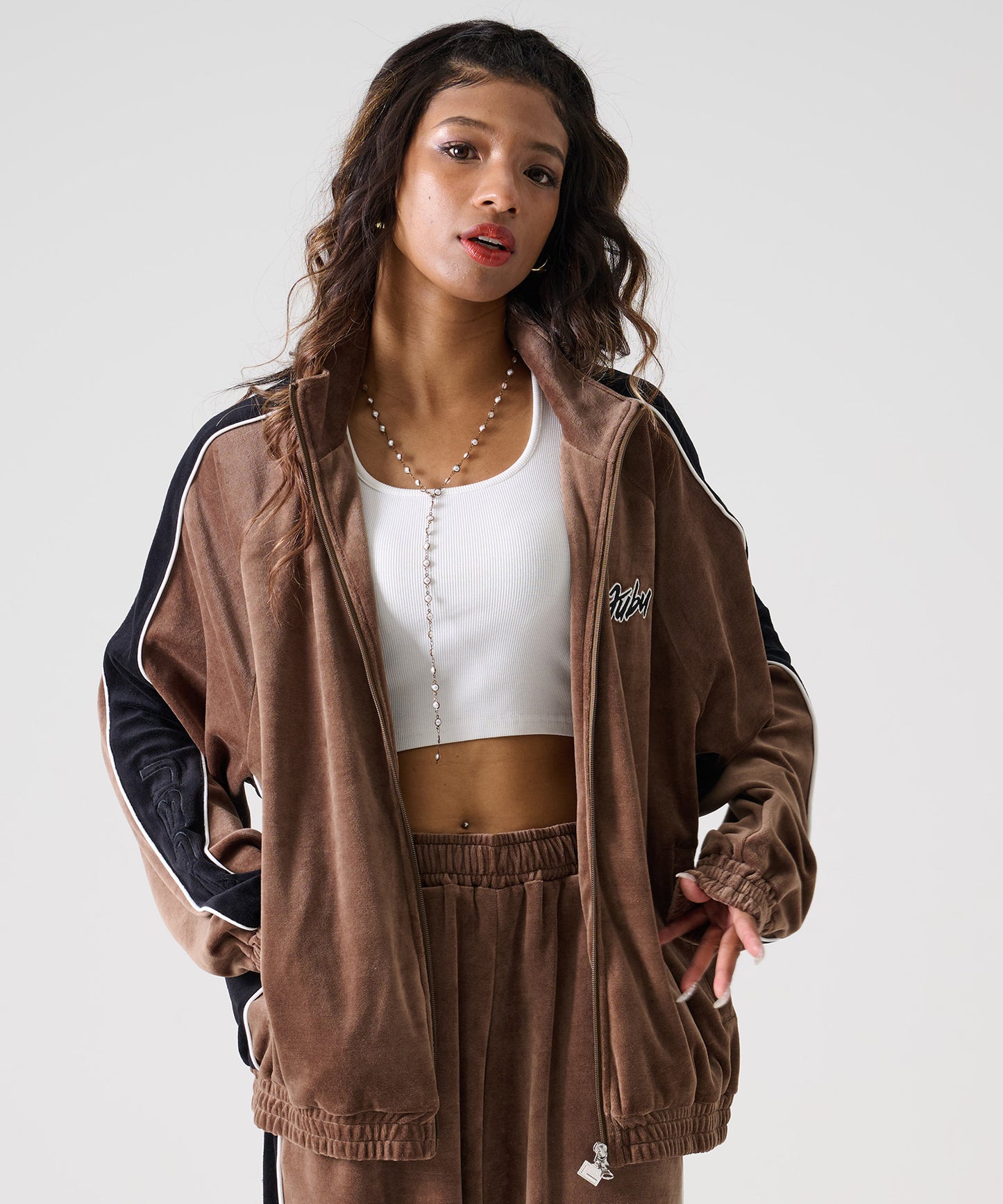 【年末SALE30%OFF】VELOR TRACK JACKET/ベロア トラック ジャケット【FAM-52715】