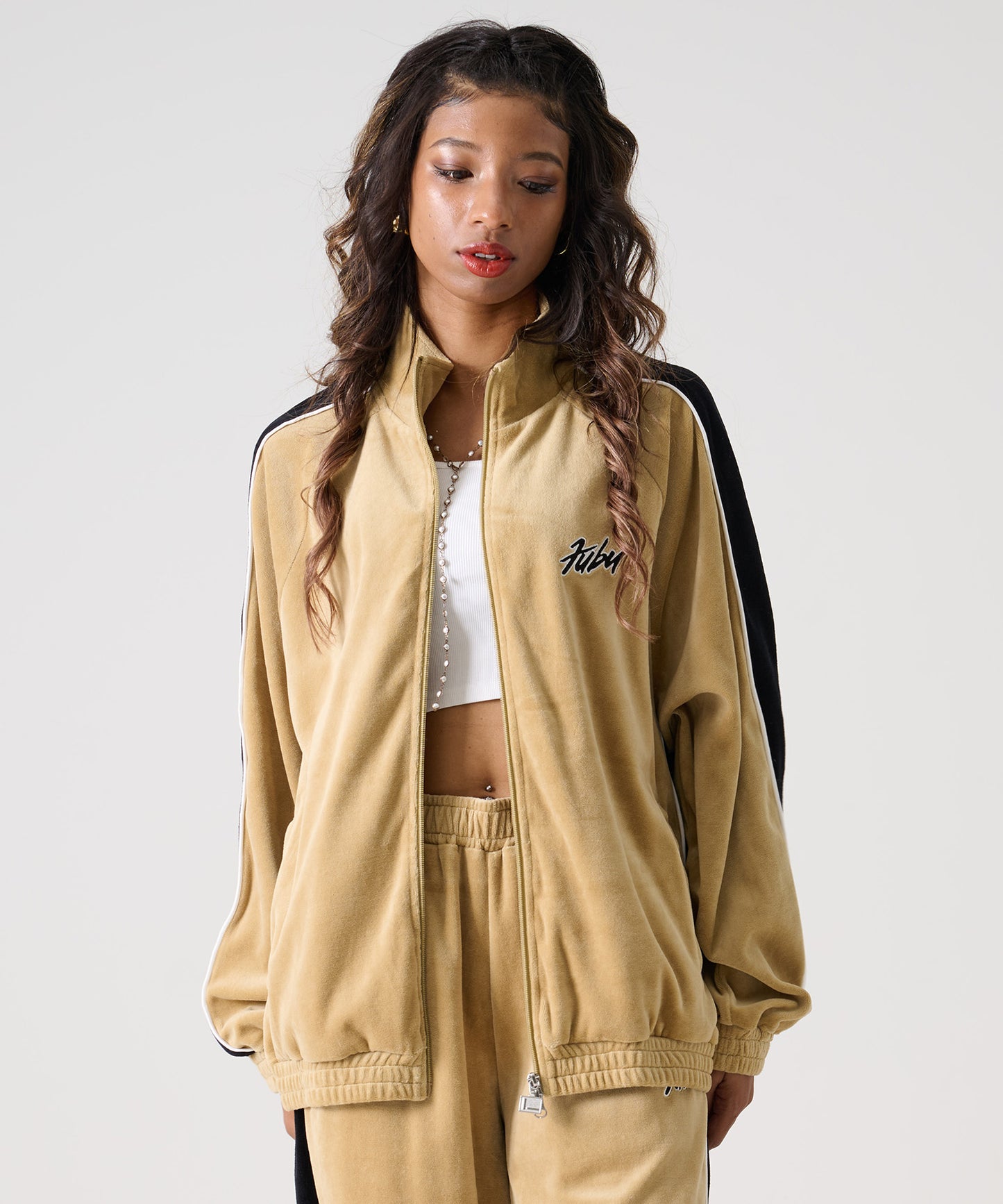 【年末SALE30%OFF】VELOR TRACK JACKET/ベロア トラック ジャケット【FAM-52715】