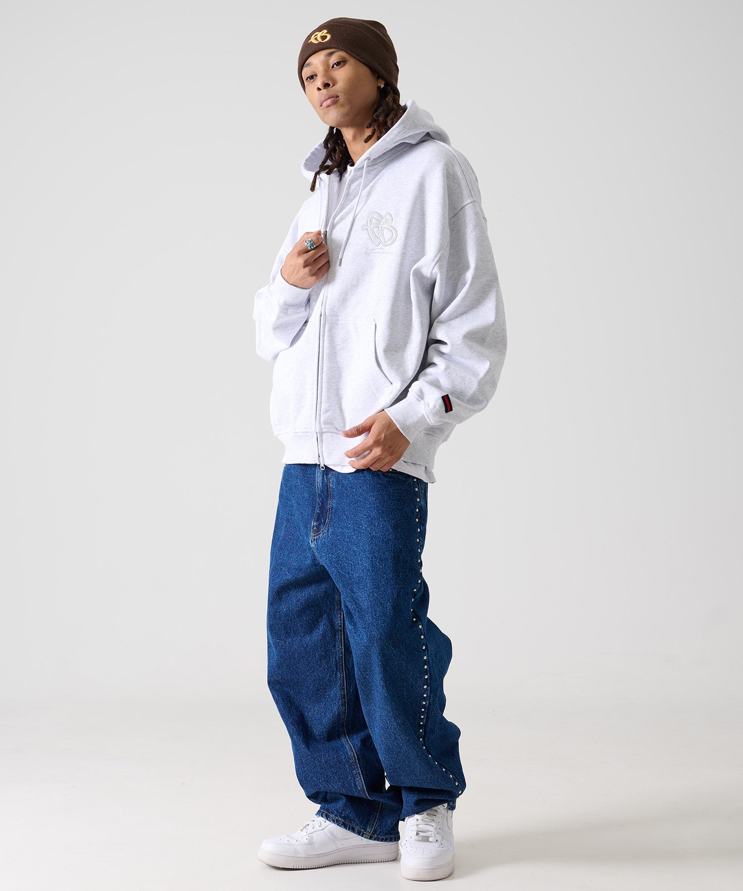 FUBU フブ FBロゴ ニット帽 。FUBUはアメリカの代表的なHIPHOP FASHION