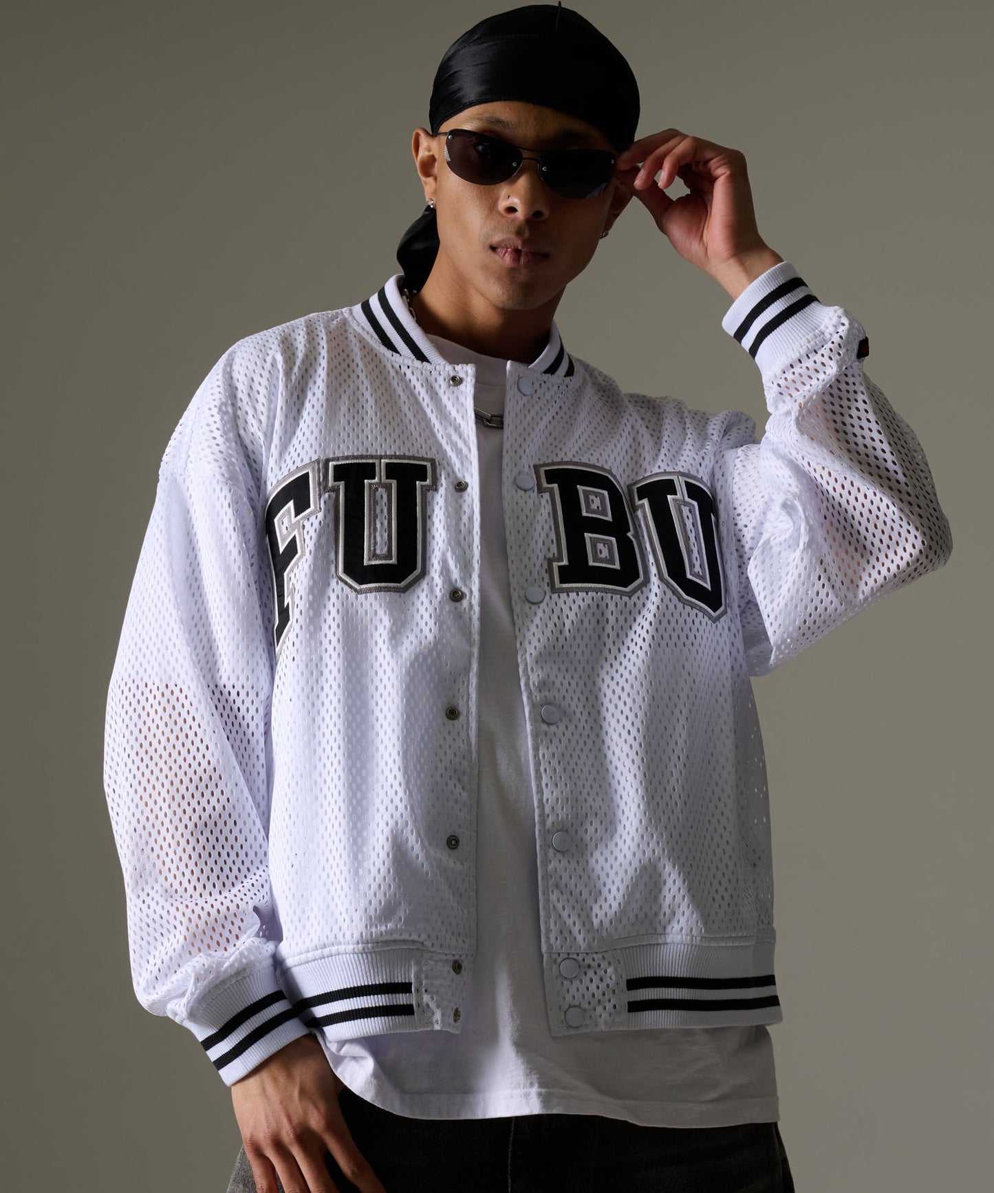 【NEW】MESH VARSITY JACKET/メッシュ バーシティ ジャケット【FAM-61302】