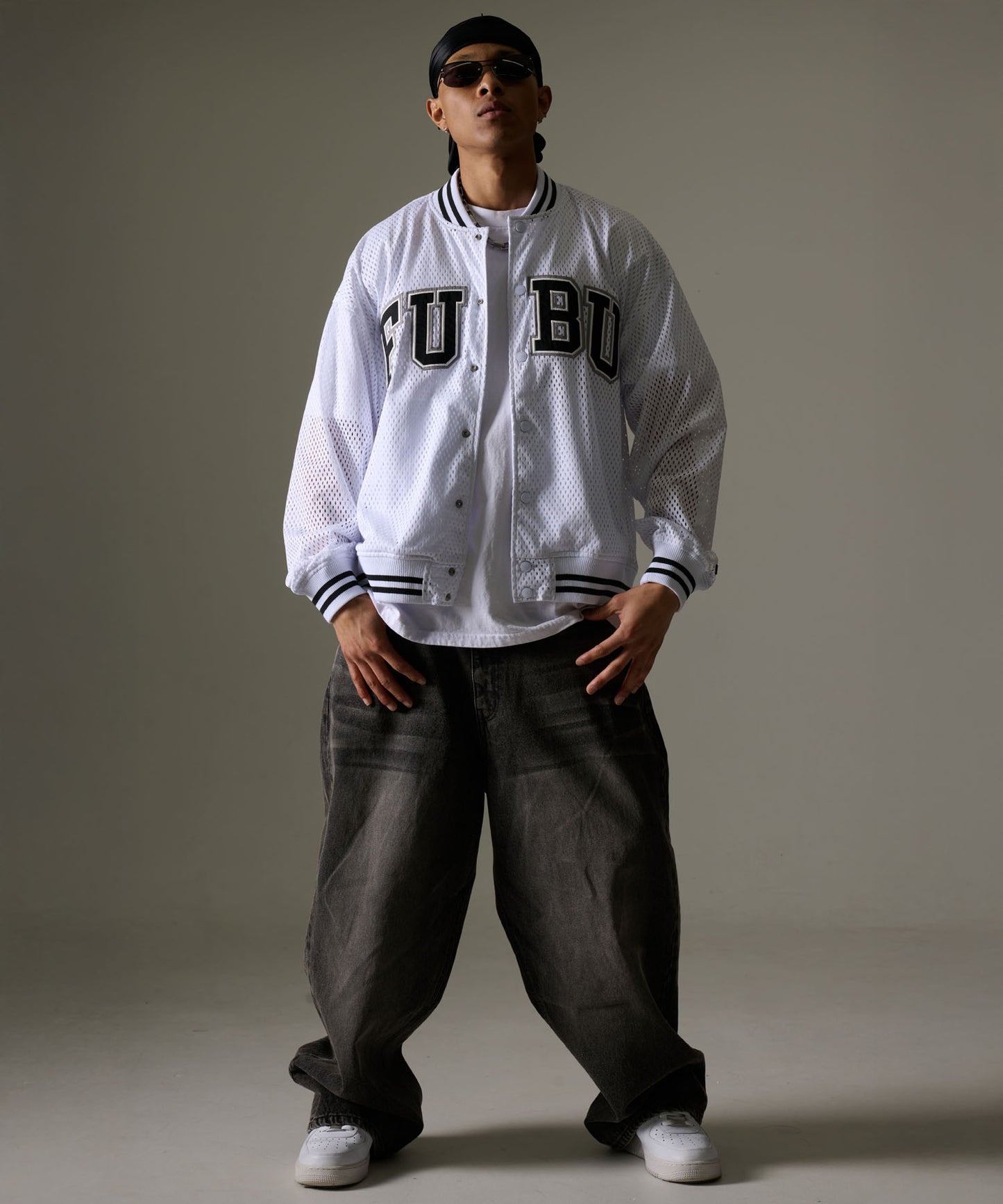 【NEW】MESH VARSITY JACKET/メッシュ バーシティ ジャケット【FAM-61302】