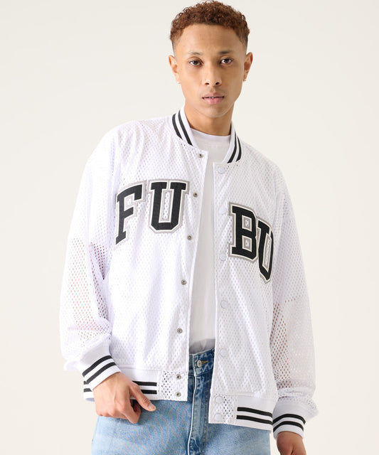 MESH VARSITY JACKET/メッシュ バーシティ ジャケット【FAM-61302】