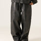 【NEW】FAUX LEATHER BUGGY PANTS/フェイクレザー バギーパンツ【FAM-61502】