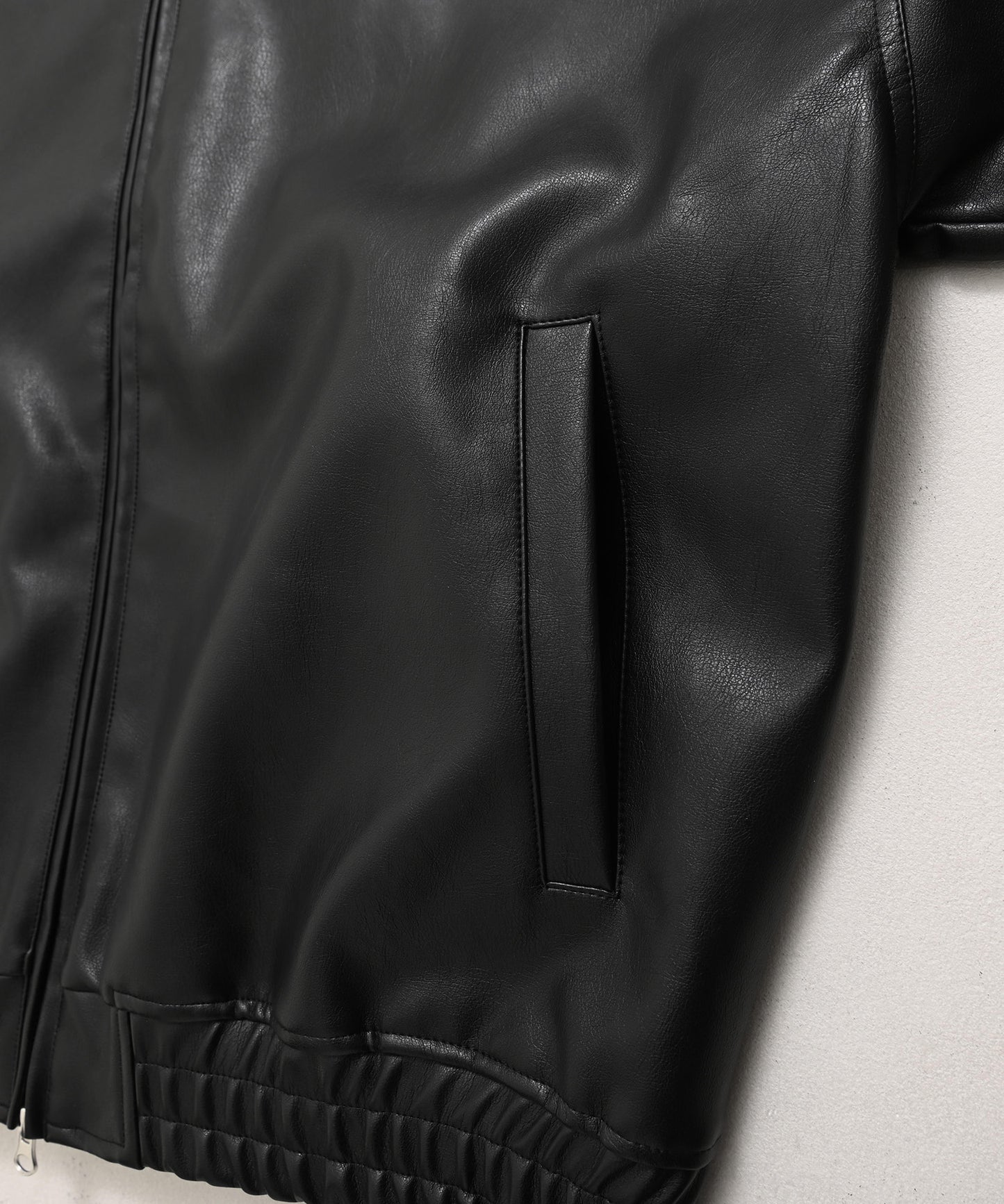 【NEW】FAUX LEATHER JACKET/フェイクレザージャケット【FAM-61304】