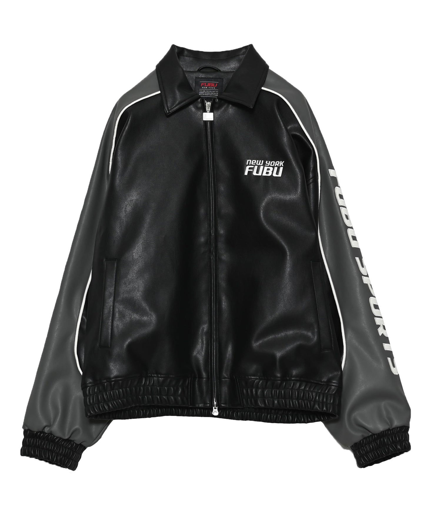 【NEW】FAUX LEATHER JACKET/フェイクレザージャケット【FAM-61304】