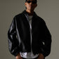 【NEW】FAUX LEATHER JACKET/フェイクレザージャケット【FAM-61304】