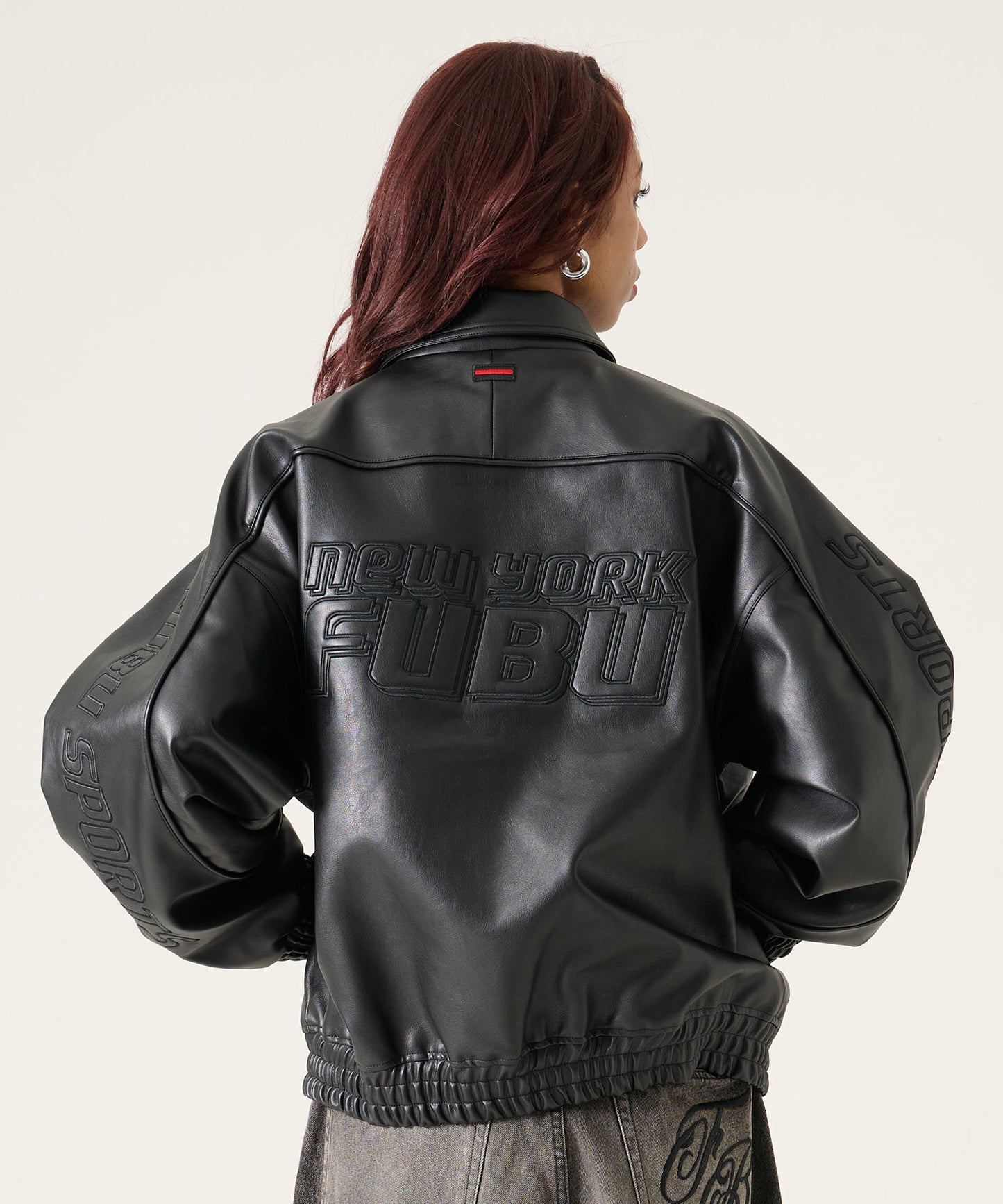 【NEW】FAUX LEATHER JACKET/フェイクレザージャケット【FAM-61304】