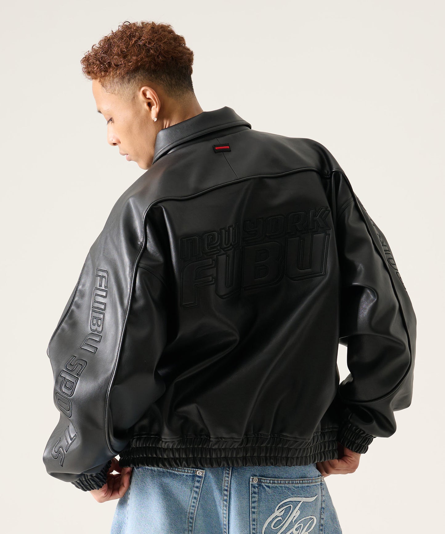【NEW】FAUX LEATHER JACKET/フェイクレザージャケット【FAM-61304】