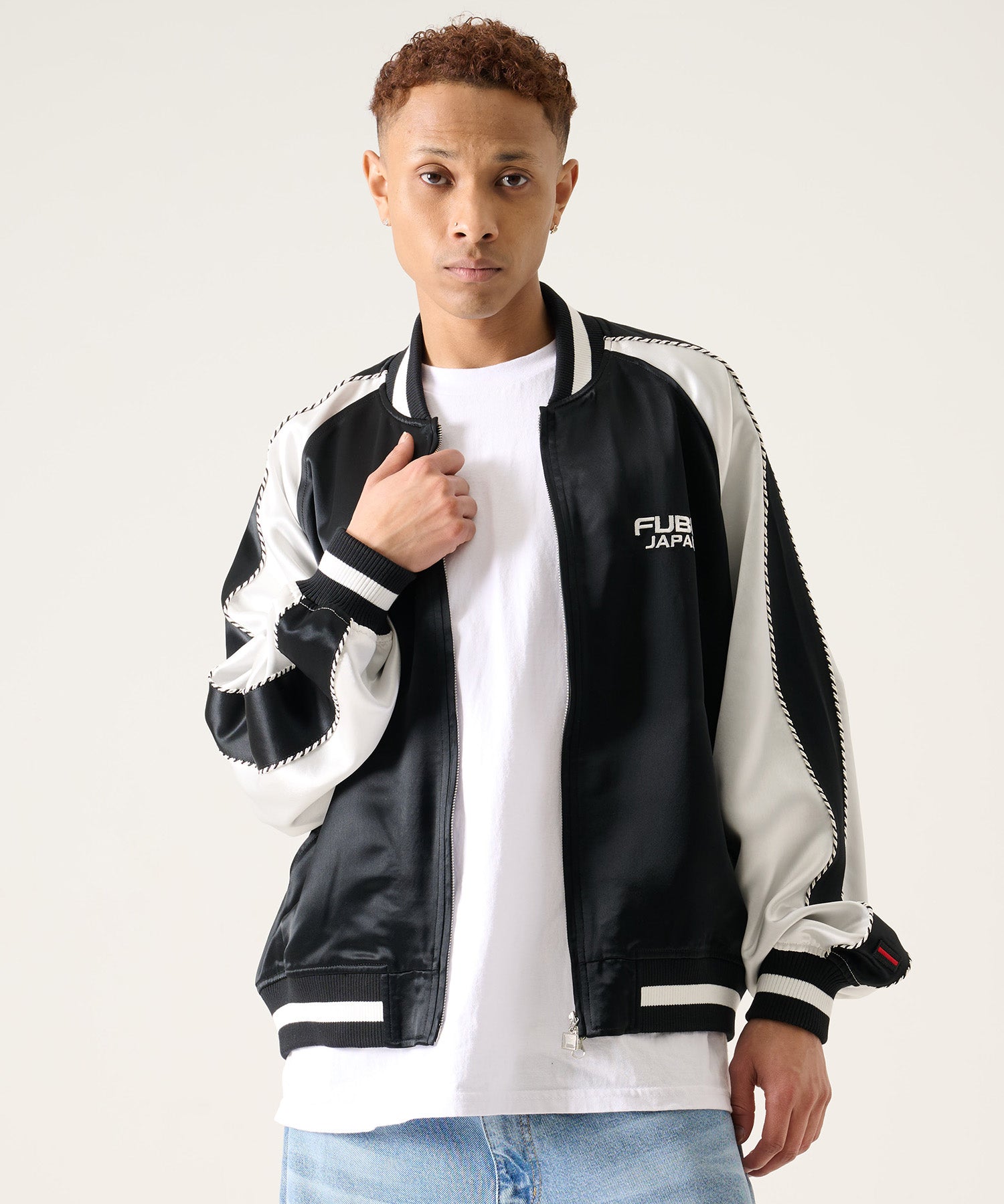 FUBU フブ スーベニアジャケット。FUBUはアメリカの代表的なHIPHOP