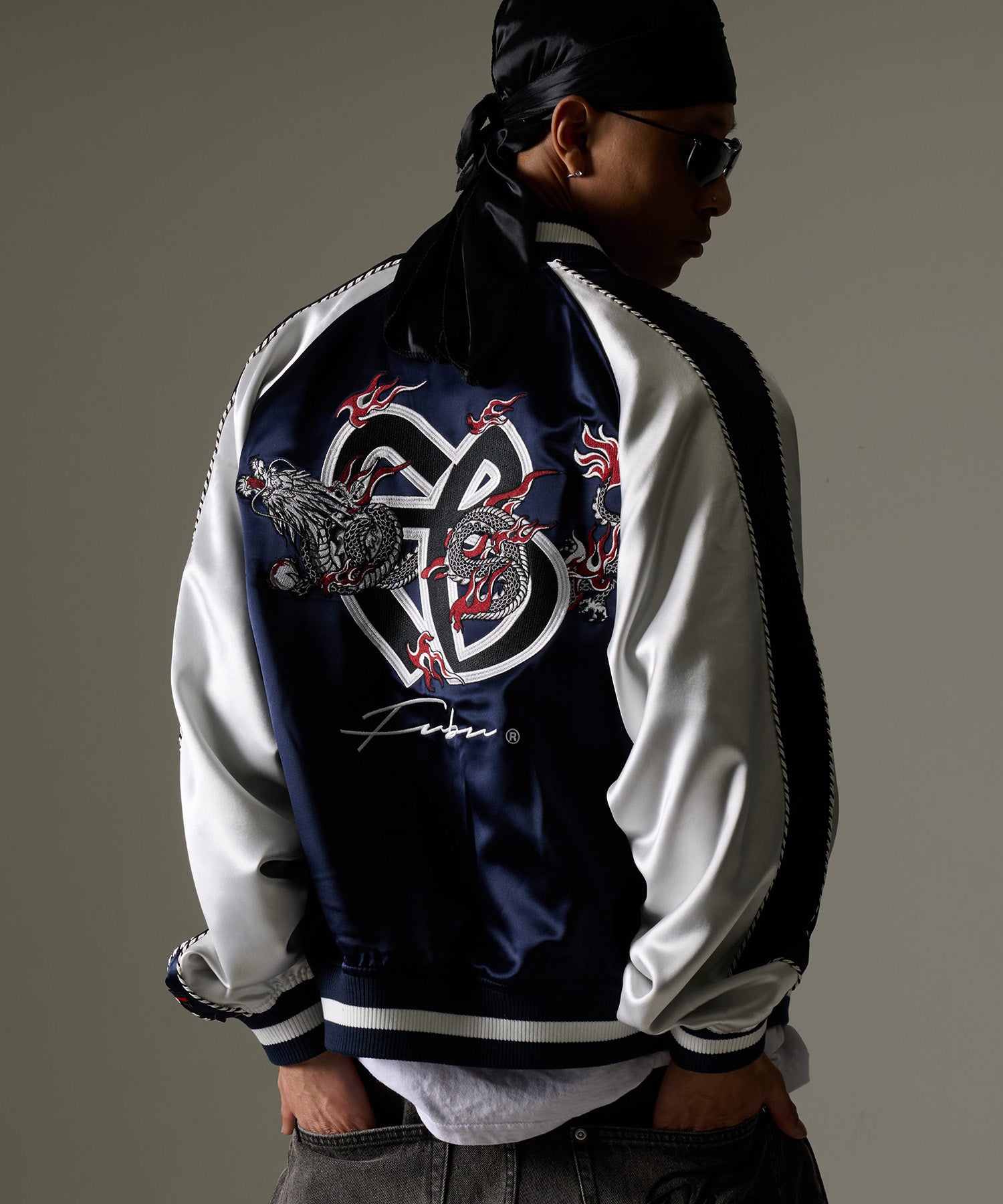 FUBU フブ スーベニアジャケット。FUBUはアメリカの代表的なHIPHOP