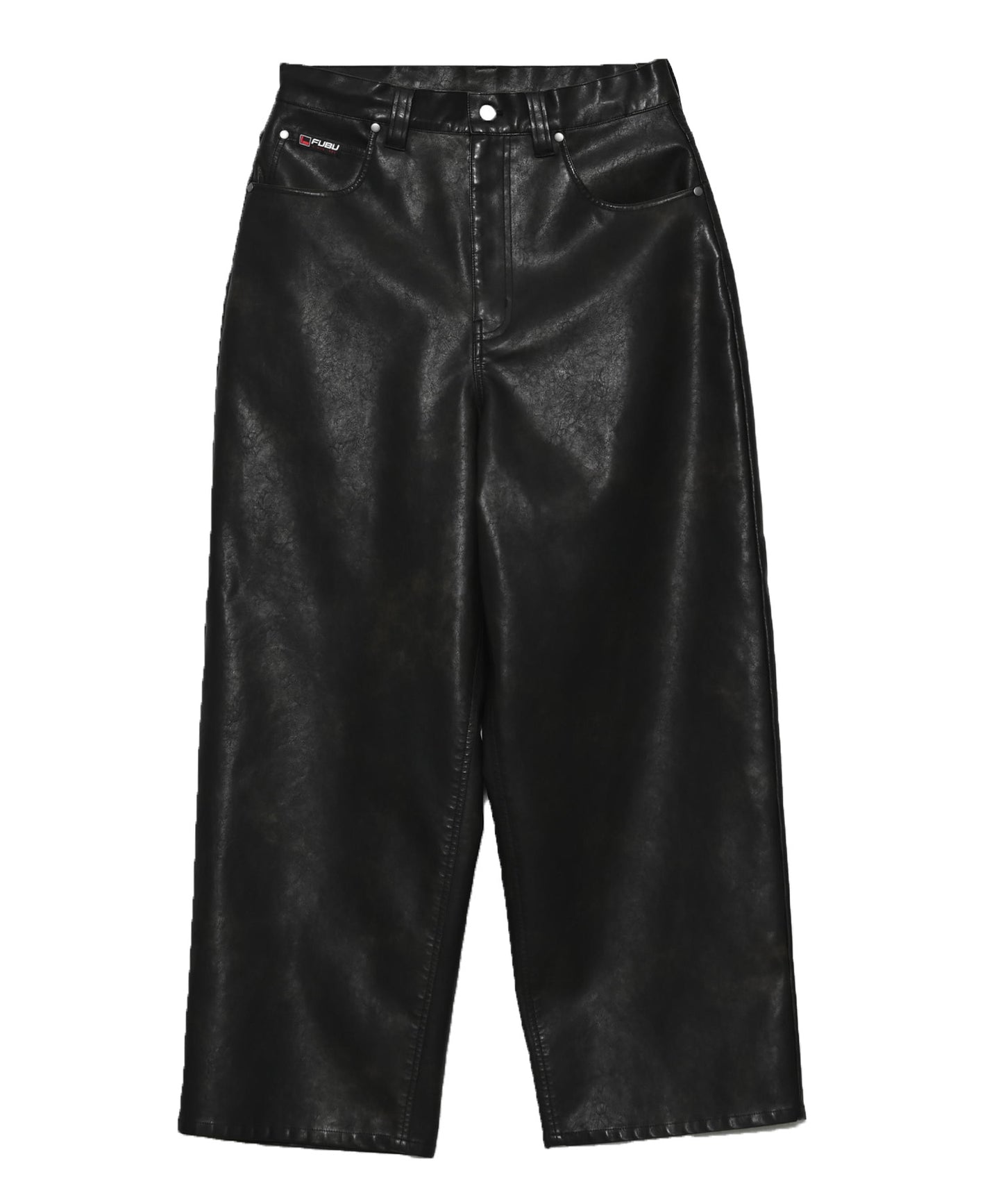 【NEW】FAUX LEATHER BUGGY PANTS/フェイクレザー バギーパンツ【FAM-61502】