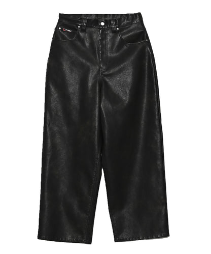 【NEW】FAUX LEATHER BUGGY PANTS/フェイクレザー バギーパンツ【FAM-61502】